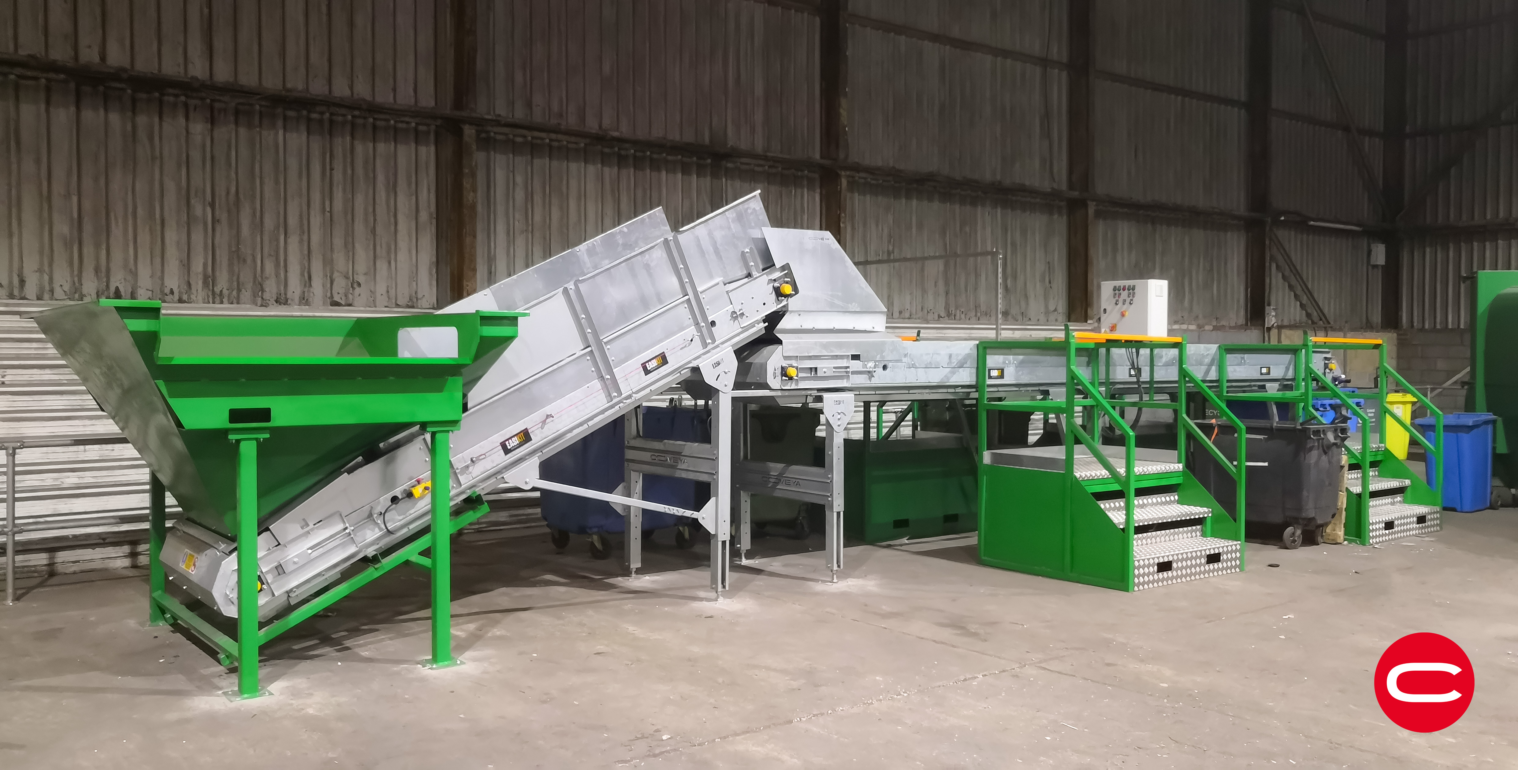 Paper Round waste and recycling facility [Bespoke picking station]